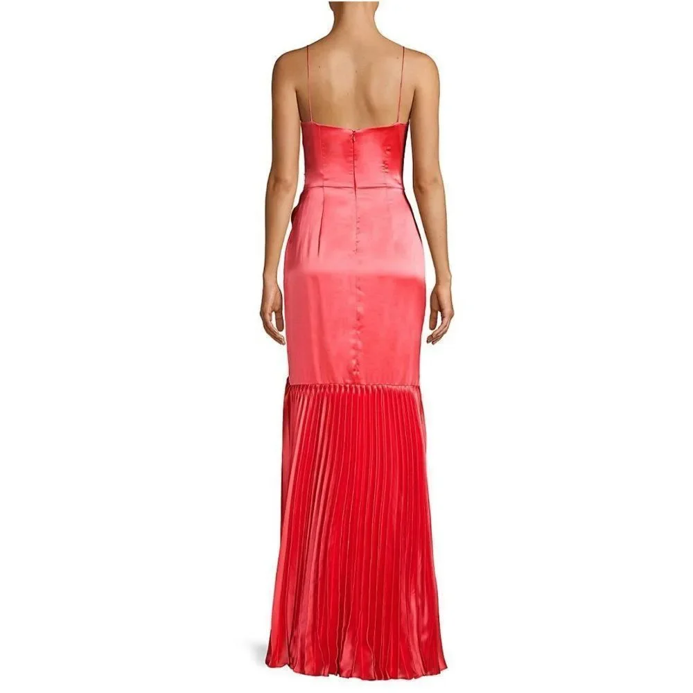 Pleated Ruffle High-Low Gown 💃 - Picture 2 of 7